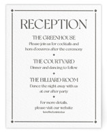 Trés Chic Letterpress Reception Cards