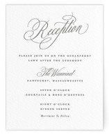 Romantic Script Letterpress Reception Cards