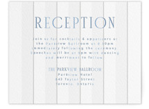 Subtle Stripes Letterpress Reception Cards