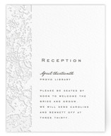 Subtle Marble Letterpress Reception Cards