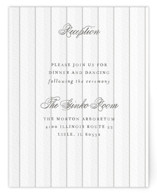 Striped Letterpress Reception Cards