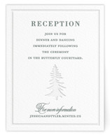 Evergreen Letterpress Reception Cards