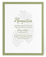 Palm Shade Letterpress Reception Cards