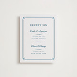 Fleur Corner Letterpress Reception Cards