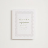Chantilly Letterpress Reception Cards