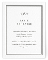 Letterpress Rehearsal Dinner Cards
