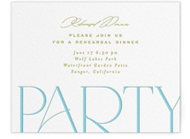 Letterpress Rehearsal Dinner Cards