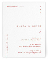 Letterpress Rehearsal Dinner Cards