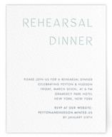 Letterpress Rehearsal Dinner Cards