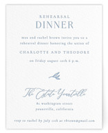 Simple Type Letterpress Rehearsal Dinner Cards