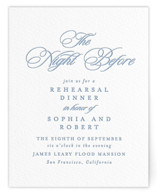 Letterpress Rehearsal Dinner Cards