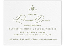 Posy Letterpress Rehearsal Dinner Cards