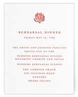 lobster Letterpress Rehearsal Dinner Cards