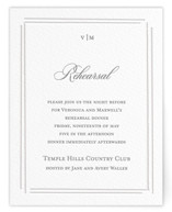 Clarion Letterpress Rehearsal Dinner Cards