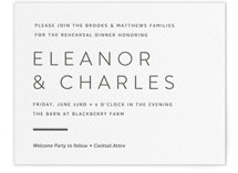 Kismet Letterpress Rehearsal Dinner Cards