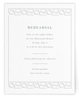 cerchi Letterpress Rehearsal Dinner Cards