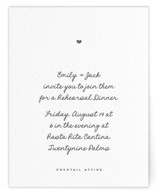Lover's Lantern Letterpress Rehearsal Dinner Cards