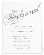 Forever Letterpress Rehearsal Dinner Cards