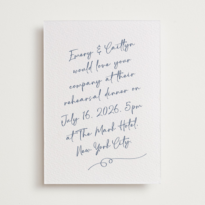 Ink scribble Letterpress Rehearsal Dinner Invitations by Adelyn T Ink scribble Letterpress Rehearsal Dinner Invitations by Adelyn T