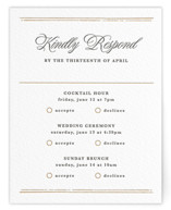 Letterpress Multi-Event RSVP Cards