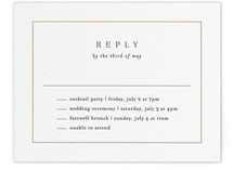 Letterpress Multi-Event RSVP Cards