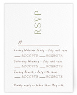 Letterpress Multi-Event RSVP Cards