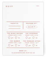 Letterpress Multi-Event RSVP Cards