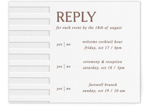 Letterpress Multi-Event RSVP Cards