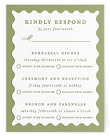 Ethereal gardens Letterpress Multi-Event RSVP Cards