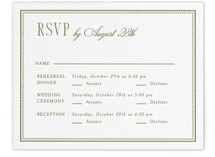 Darcy Letterpress Multi-Event RSVP Cards