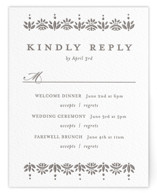 Cosette Letterpress Multi-Event RSVP Cards
