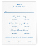 Brasserie Letterpress Multi-Event RSVP Cards