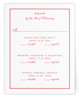 Larkin Letterpress Multi-Event RSVP Cards