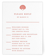 lobster Letterpress Multi-Event RSVP Cards