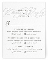 Bespoke Letterpress Multi-Event RSVP Cards