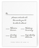 Letterpress Multi-Event RSVP Cards