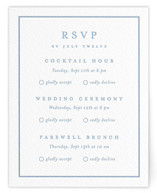 Hydrangea bloom Letterpress Multi-Event RSVP Cards
