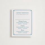 Fleur Corner Letterpress Multi-Event RSVP Cards