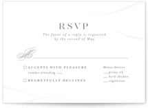 You and I Letterpress RSVP Cards