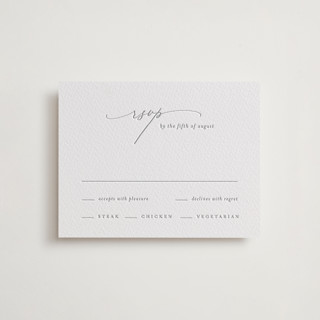 Ethereal Elegance Letterpress RSVP Cards