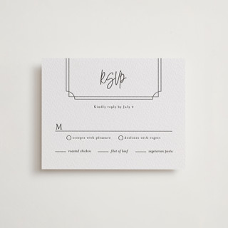 Traditional Twist Letterpress RSVP Cards