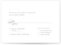 Initial Impression Letterpress RSVP Cards