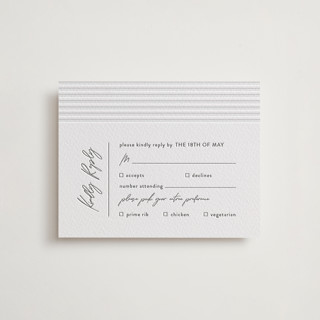 Art Deco Letterpress RSVP Cards