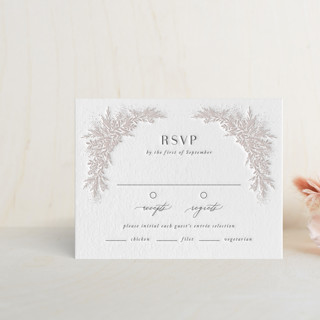 Romantic Whisper Letterpress RSVP Cards