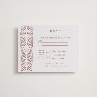 Taj Letterpress RSVP Cards