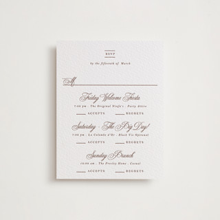 Lombardy Letterpress RSVP Cards