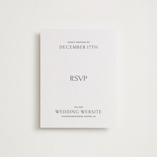 elegant Letterpress RSVP Cards
