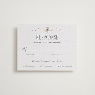 Nouveau Swans Letterpress RSVP Cards