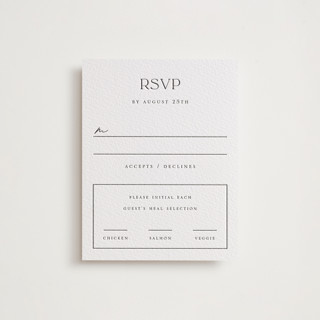 Court Letterpress RSVP Cards