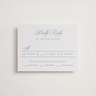 Simple Formality Letterpress RSVP Cards